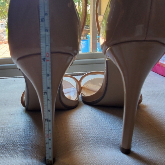 Patent Beige Heels - Picture 5 of 9